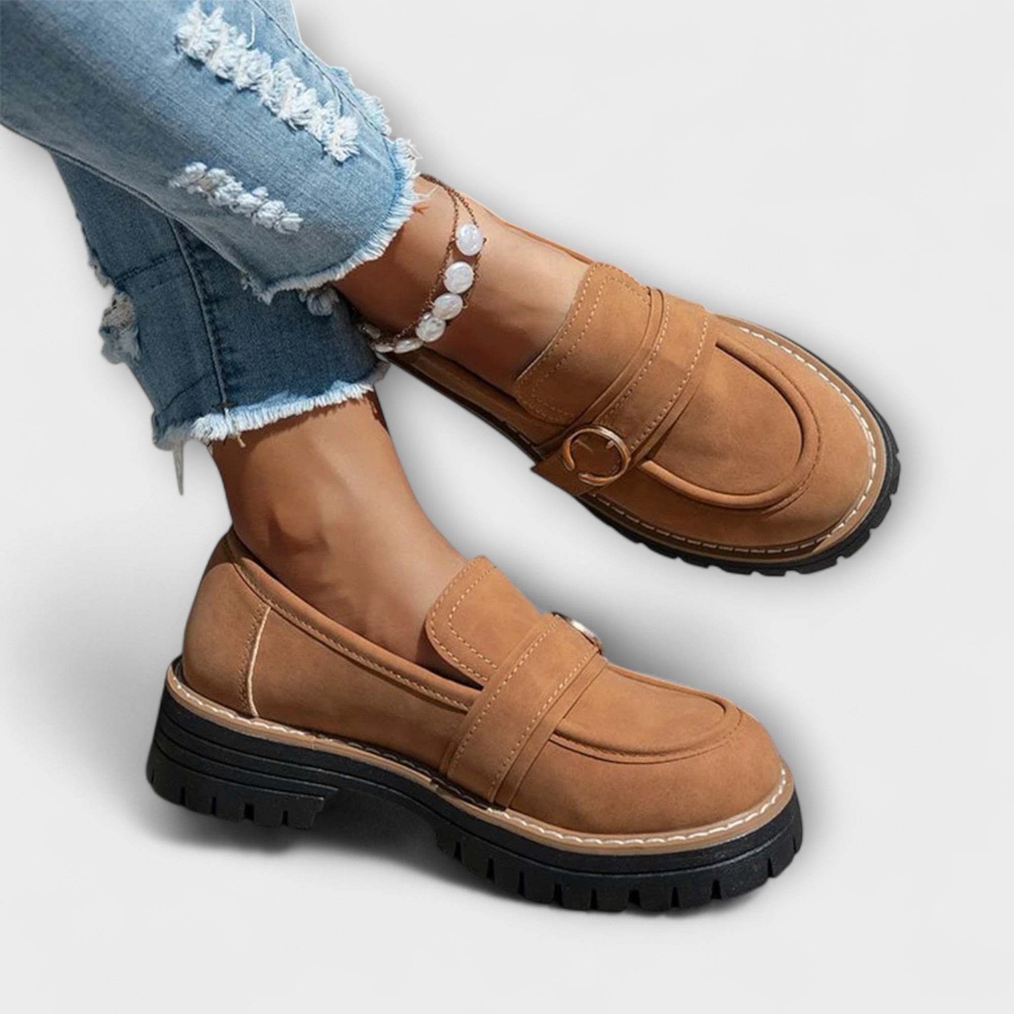 Sylvie™ | Mocassins Casual à Bout Rond