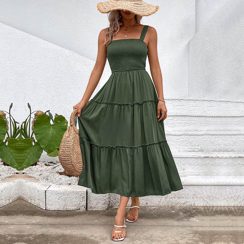 FIORELLE™ – Robe d'été vintage à volants et dos nu